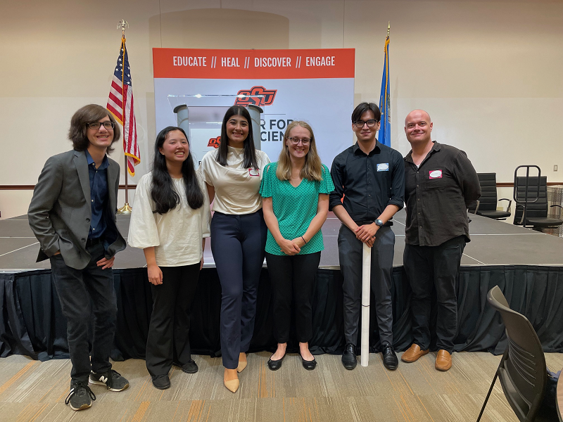 Dr. Janaki Iyer with NSU students who did research in the summer