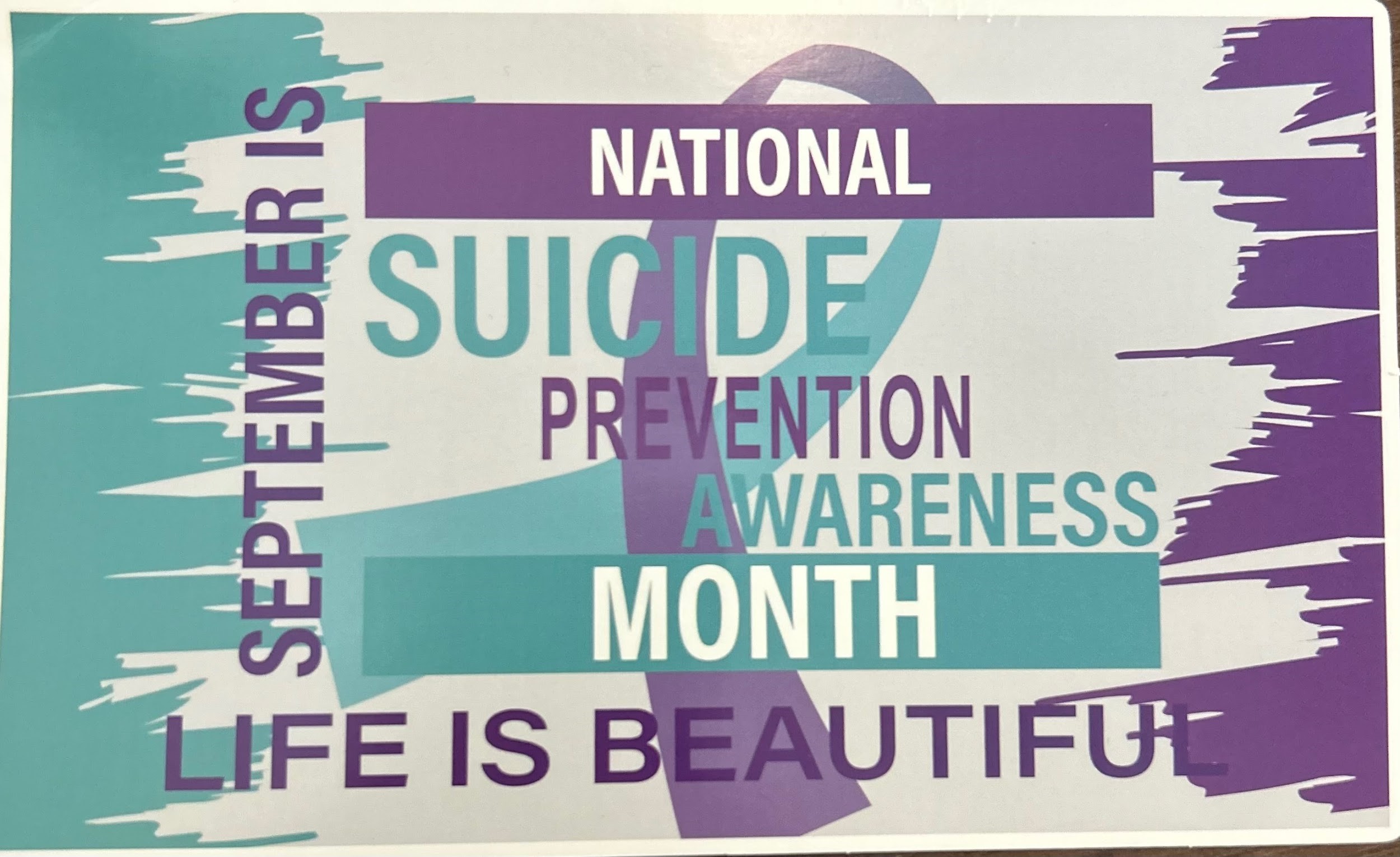 Suicide Prevention Awareness Month flier