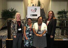Faculty at confernce Dr. Pamela Hathorn, Dr. Janaki Iyer, Dr. Sapna Das-Bradoo and Dr. Jessica Martin attended the NIH/NIGMS IDeA Central Region conference at Oklahoma City in June 2019.