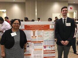 Dr. Sapna Das-Bradoo and Samuel Diskerud at conference Dr. Sapna Das-Bradoo and Samuel Diskerud at conference